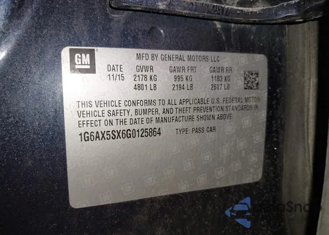 2016 Cadillac Cts Luxury Collection from USA, damaged, VIN 1G6AX5SX6G0125864